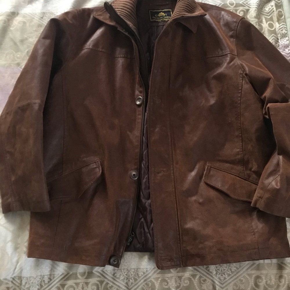 Men’s leather suede Italian made jacket